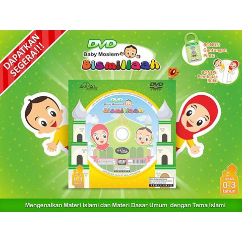 DVD Pendidikan Agama Islam ( Baby Moslem Bismillah ) Original Akal Interaktif untuk Batita - Balita