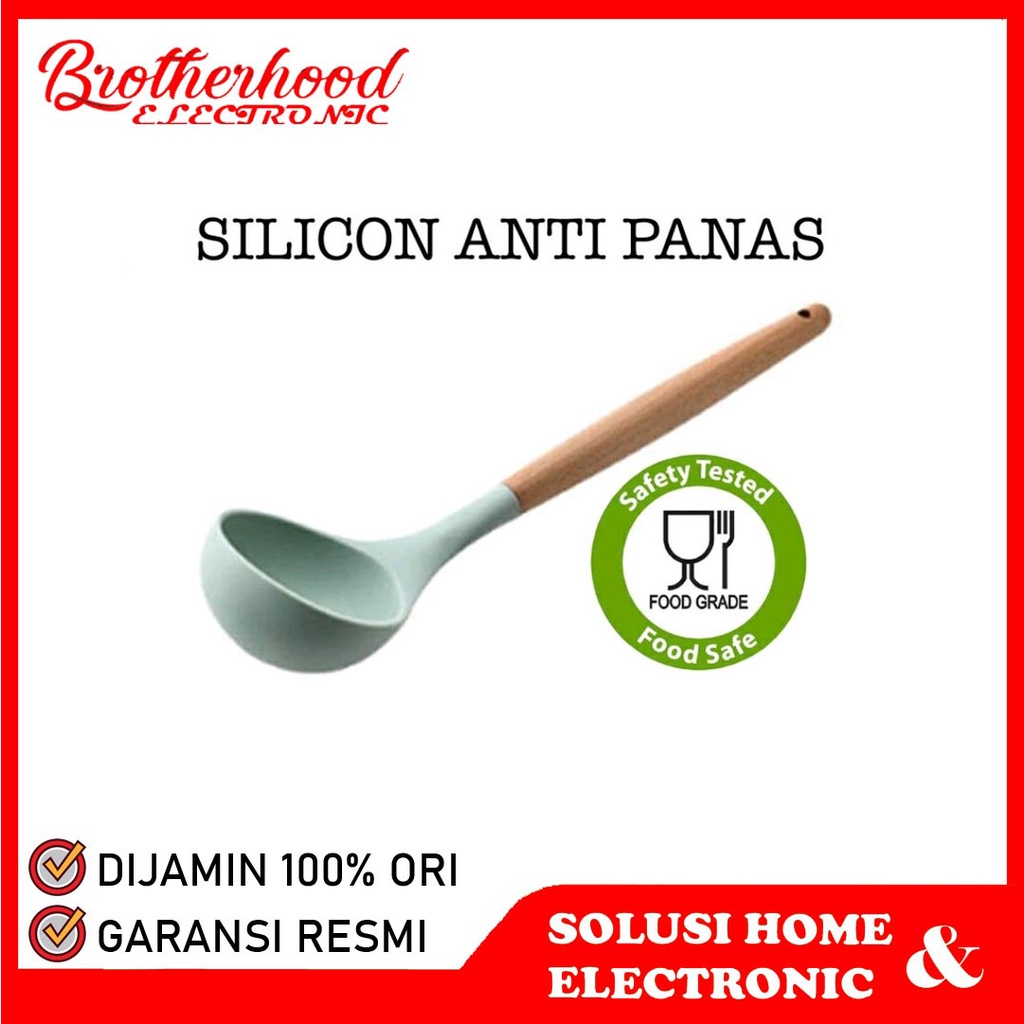 AMBER Spatula Sutil Sodet Capitan Jepitan Scraper Whisk Sendok Utensil Centong Alat Masak Dapur-5