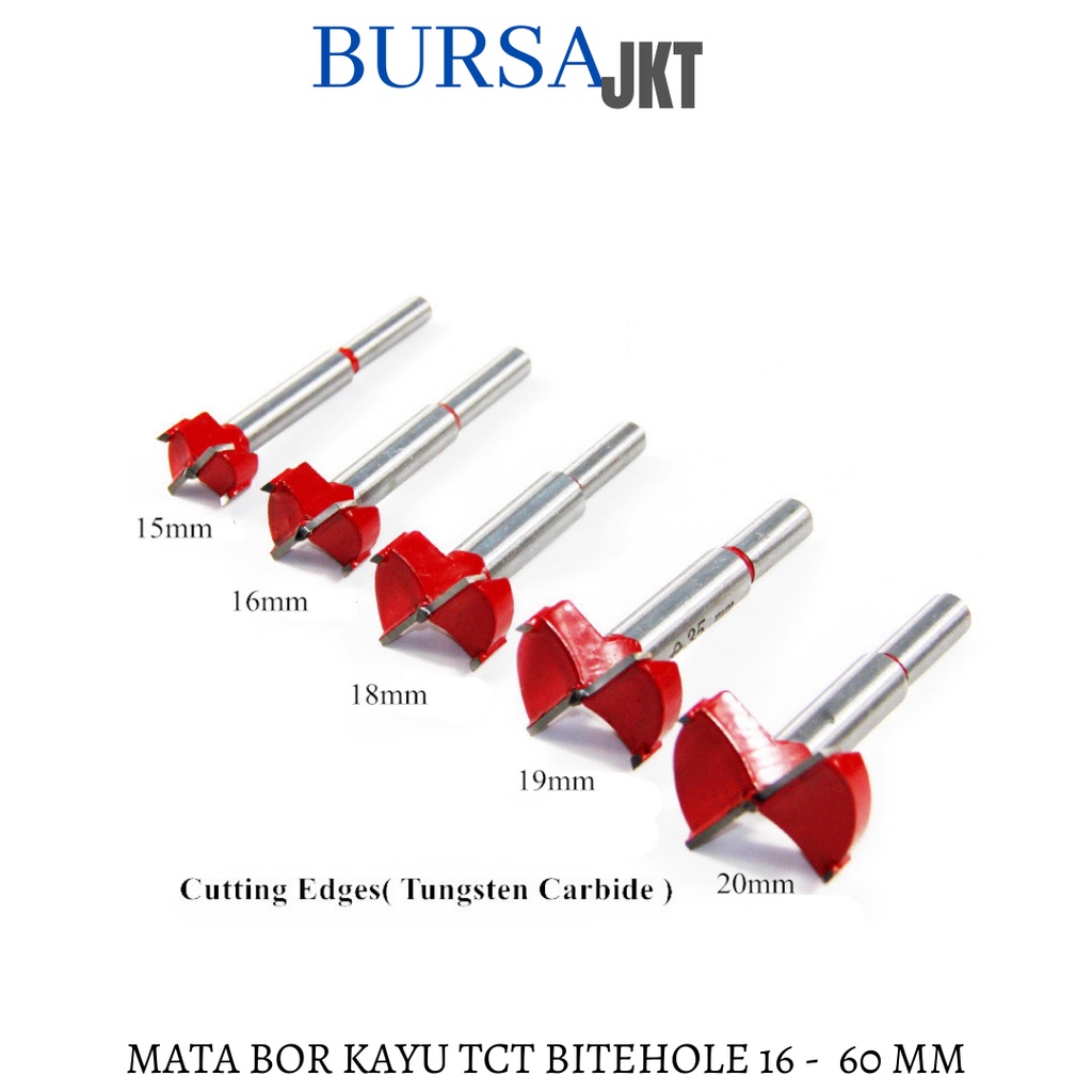 22 MM MATA BOR KAYU ENGSEL SENDOK MERAH FORSTNER BIT HOLE SAW