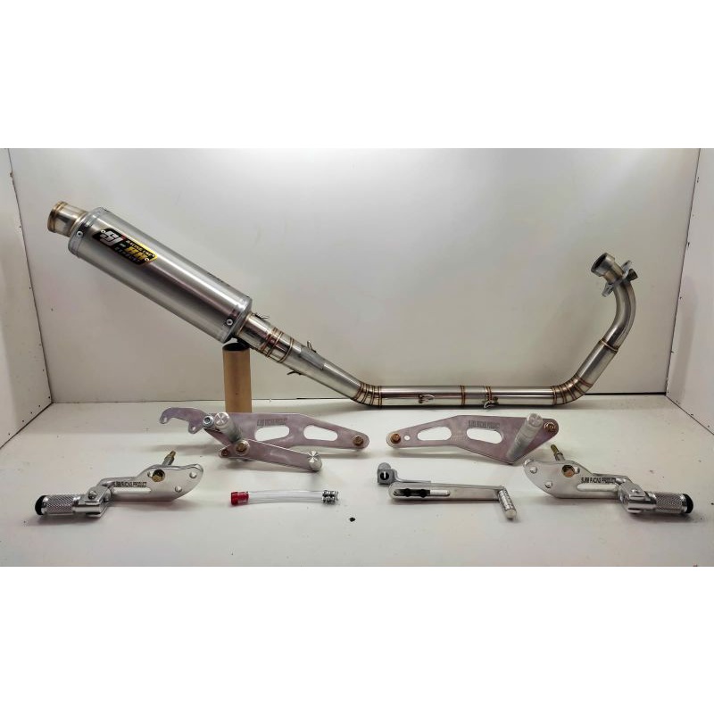 Paket Hemat Knalpot Racing Satria FU FI SJ88 Feat GP Abadi New Dan Underbound Double Step