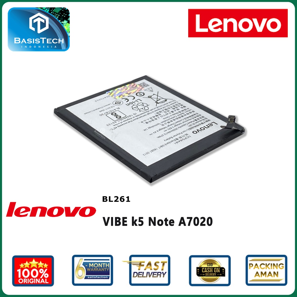 BATERAI LENOVO VIBE K5 NOTE A7020 - BL261 - ORIGINAL QUALITY