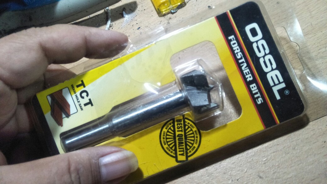Mata Bor Kayu Engsel Sendok 25 Mm Ossel / Forstner Bit Tct Lubang 25 Mm