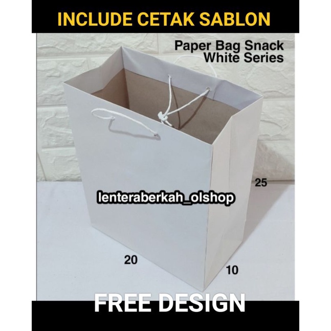 

PAPERBAG CUSTOM CETAK SABLON (20/25)