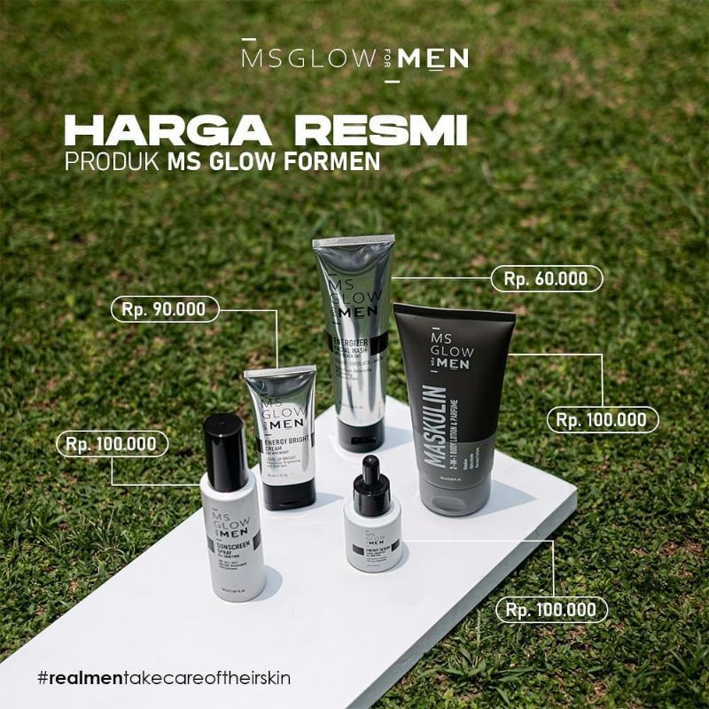 [ ORIGINAL ] MS GLOW MEN MASKULIN 2 in 1 BODY LOTION AND PARFUME SKINCARE PRIA GLOW UP