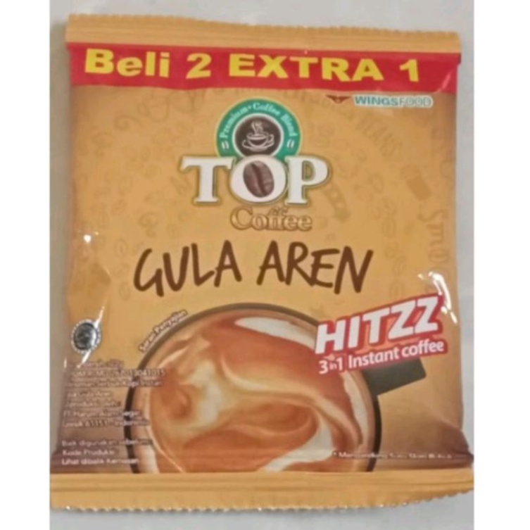 

Kopi Top Gula Aren Sachet dijual per renteng isi 15 pcs