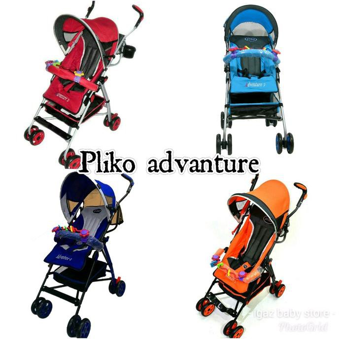 Promo Stroller Bayi Baby Pliko Adventure 2 Traveling 3 Posisi Bisa Di Lipat Shopee Indonesia