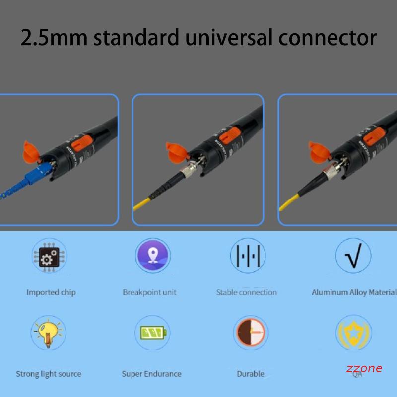 Zzz Alat Tester Kabel Fiber Optik 10mW Dengan Lampu Merah 10KM