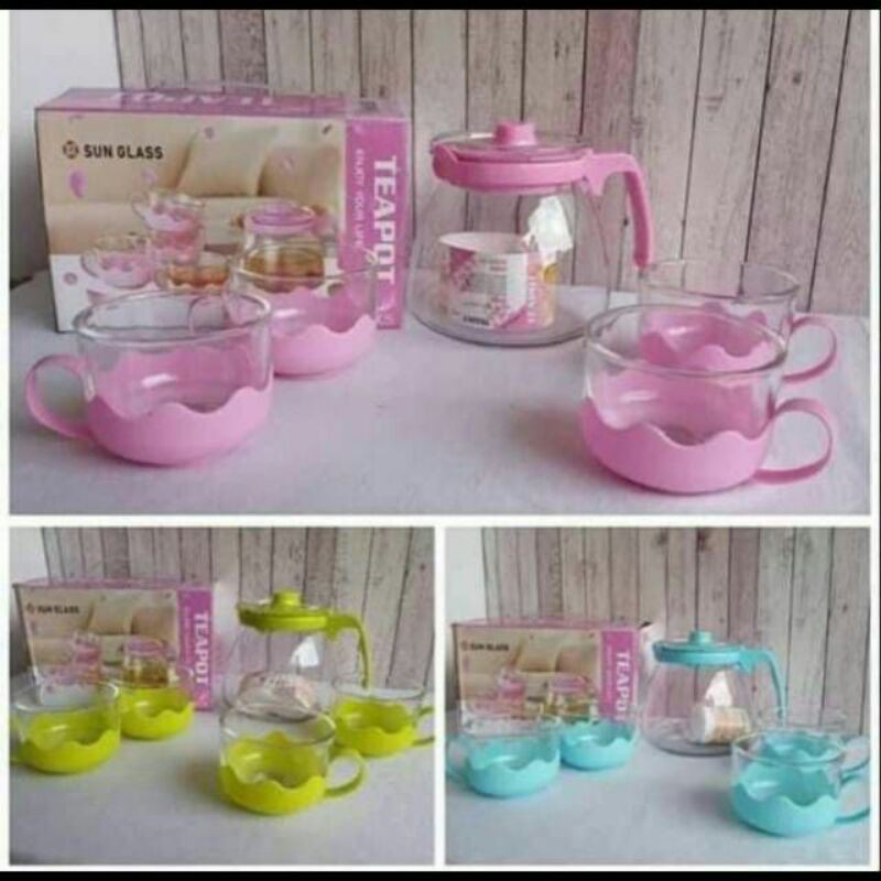 TEAPOT WARNA POLOS / TEAPOT BUNGA