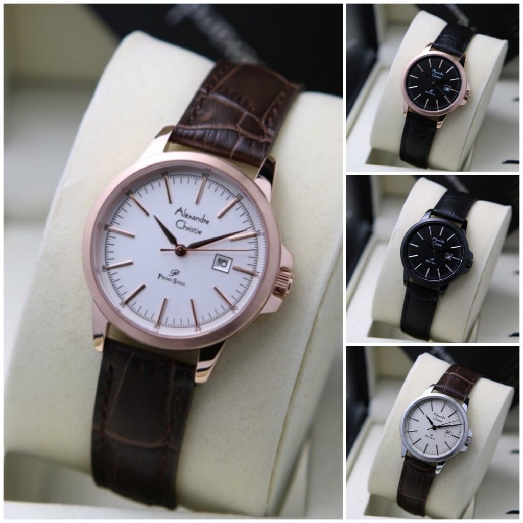 ALEXANDRE CHRISTIE AC 1008 KULIT. JAM WANITA ORIGINAL