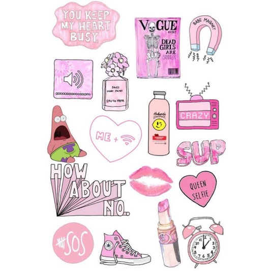 

Sticker Tumblr Aesthetic tema pink