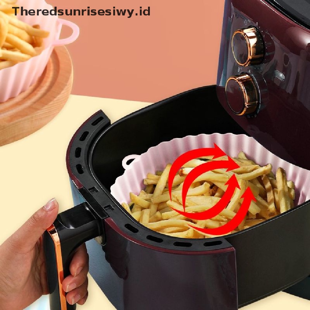 # Alat Rumah Tangga # Loyang Air Fryers / Pizza / Ayam Bentuk Bulat Ukuran 20cm Bahan Silikon