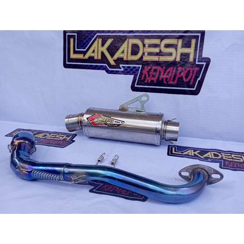 KNALPOT CREAM PIE LEHER BLUEMOON (INLET 38/50) BEAT MIO VARIO AEROX SCOOPY NMAX PCX ADV LEXI DLL