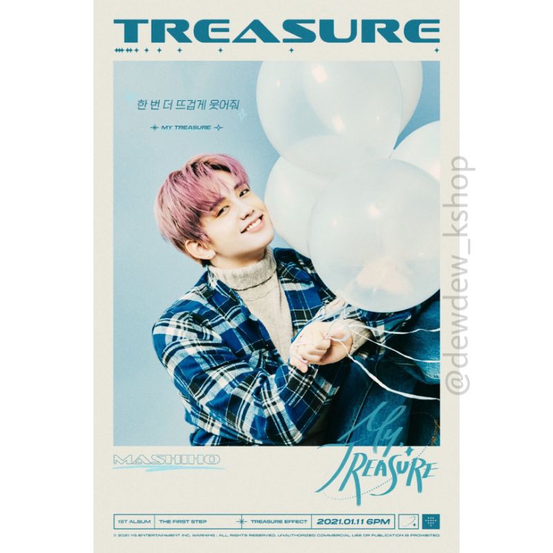 POSTER TREASURE - ‘MY TREASURE’ LYRIC POSTER <MASHIHO>