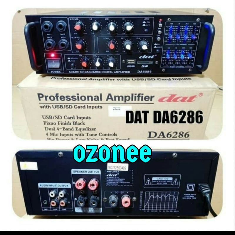 AMPLI DAT DA 6286 AMPLIFIER DAT DA 6286 ORIGINAL