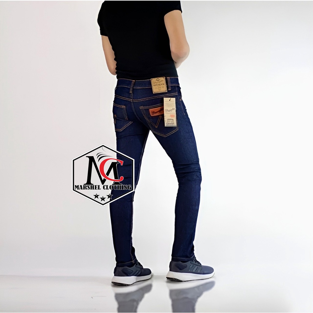 RCL - Celana Jeans Wrangl3r Hitam Panjang Pria/ Celana Jeans Slim/Fit Laki-laki / Celana Jeans Pria Wrangler Hitam Skinny (Slim Fit/Model Pensil)Full Black Best Seller S.M.L.XL