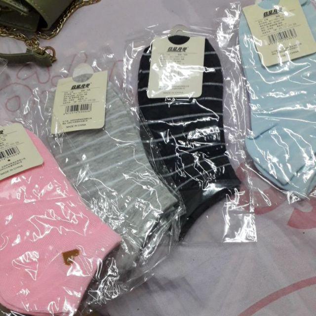 FYGALERY KAOS KAKI MOTIF BERUANG/LOVE/GARIS FASHION WANITA
