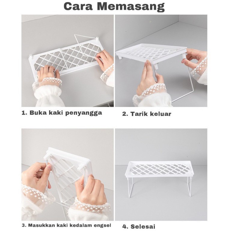 Murmerofficial  R408 Starlight Rak Meja Stationery Desktop Storage Rak Lipat Penyimpanan