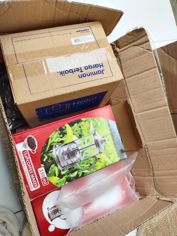 French Press Plunger Coffee Maker Alat Pembuat Peralatan Teko Seduh Kopi Filter Stainless Steel