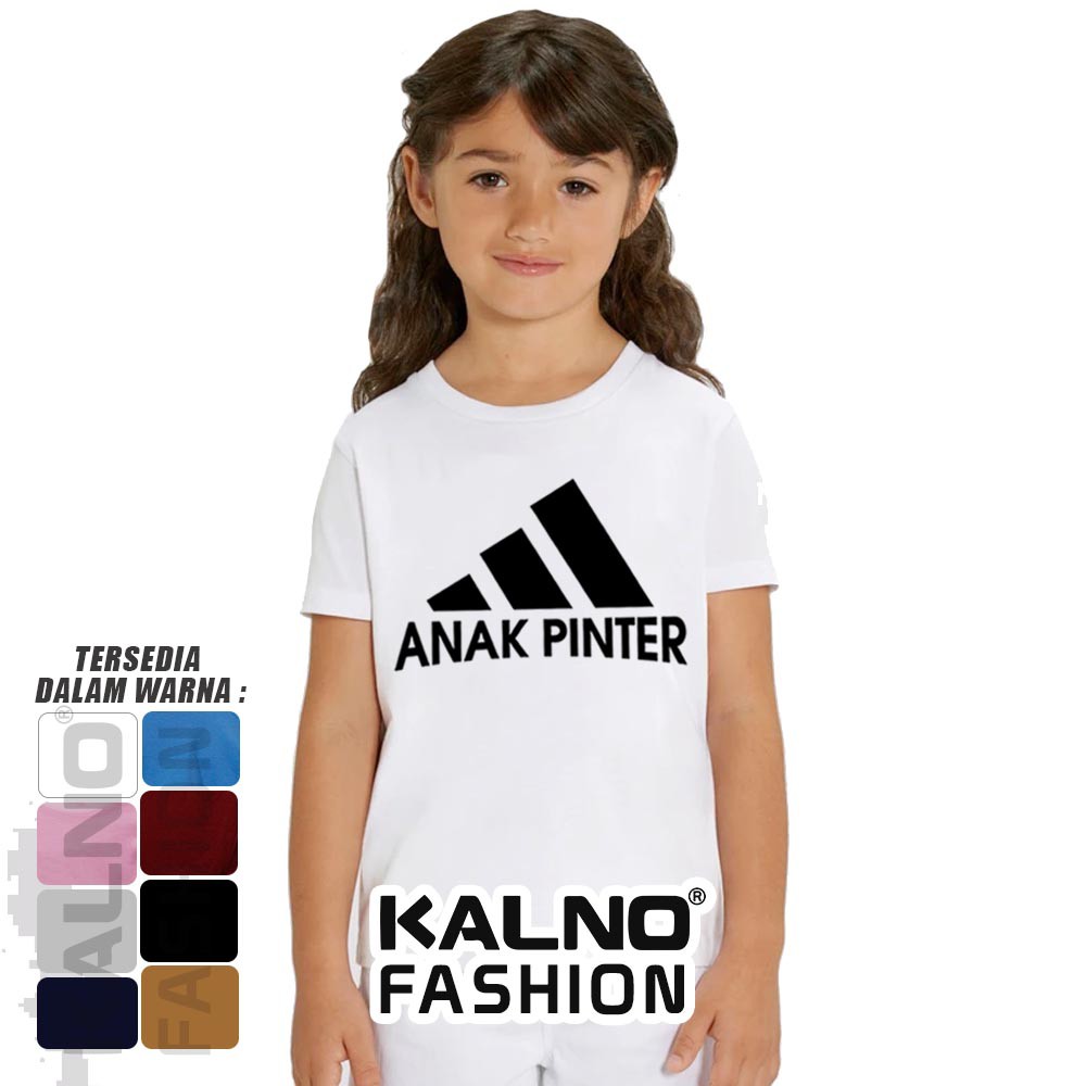 Atasan Anak laki laki / perempuan Print anak pinter 173 - baju anak cowok / cewek lengan pendek