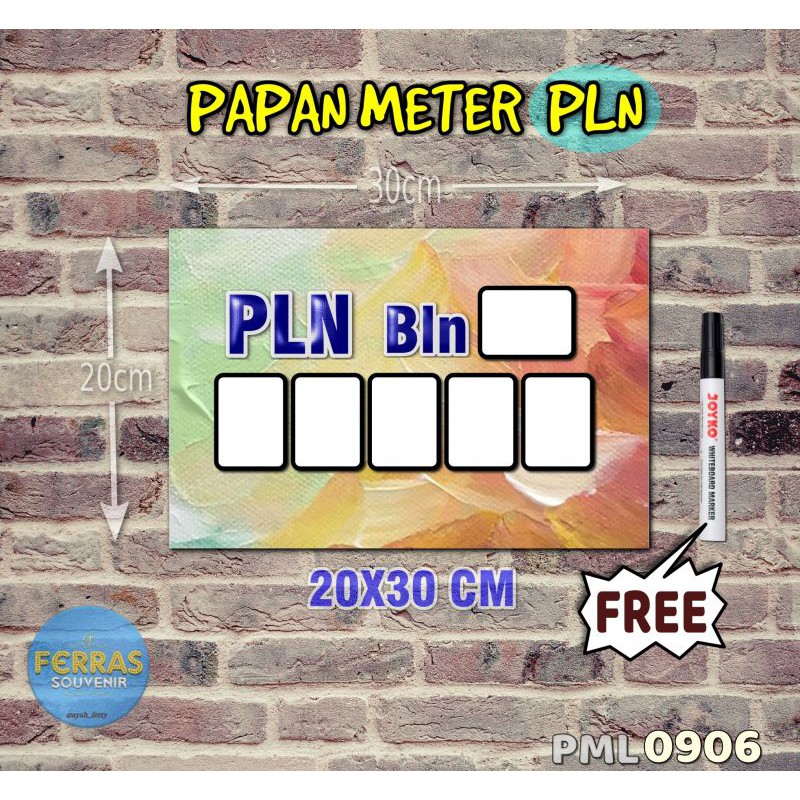 

Ferras Papan Meter Listrik PLN PAM motif Unik - Lukis 06