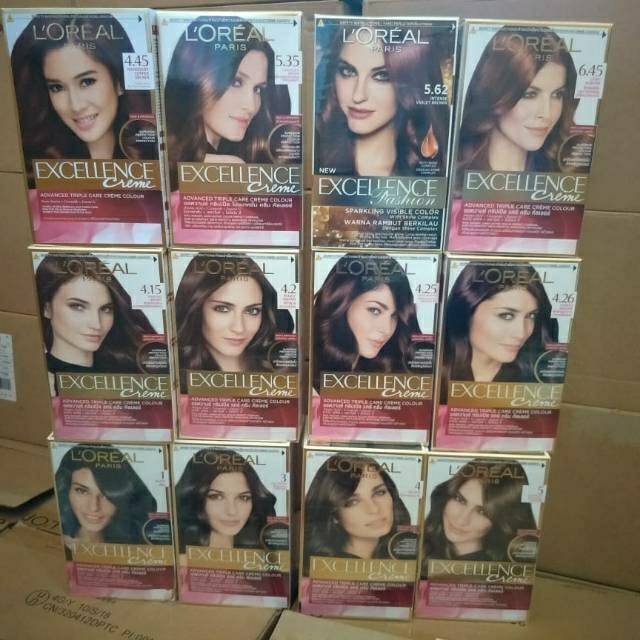  LOREAL  Excellence Creme hair color loreal  cat  rambut  