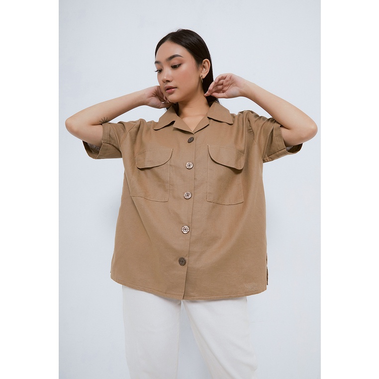 GAIA LINEN SHIRT WITH POCKET