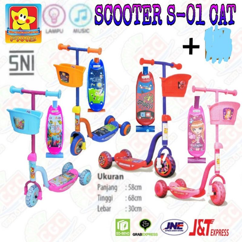 skuter scooter otopet anak musik pmb musik lampu