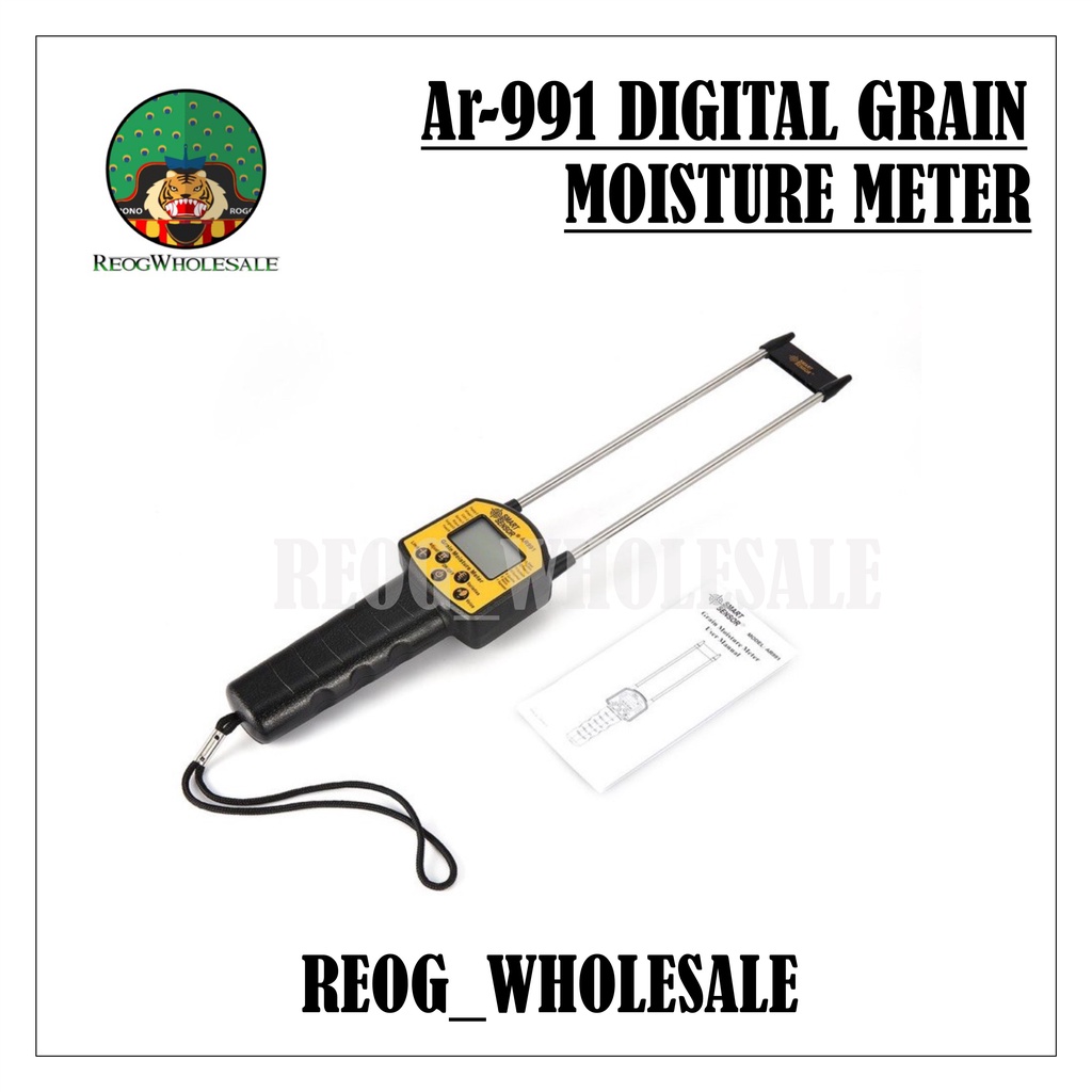 Digital Grain Moisture Meter Pengukur Kadar Air Biji Bijian AR991 Alat