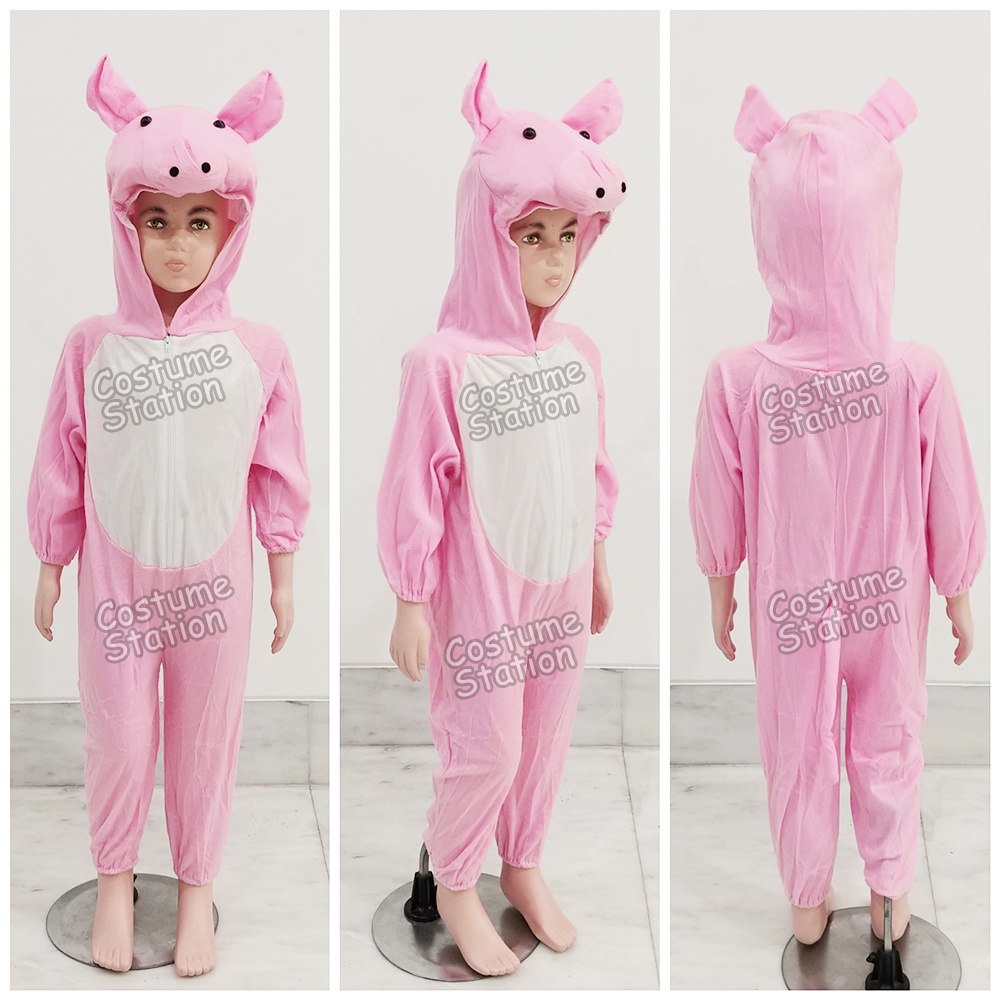 Kostum Onesie Pig / Costume Babi Piglet Hewan Animal Binatang anak