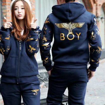 Berkualitas jaket couple / jacket couple / jaket pasangan BOY LONDON NAVY.,