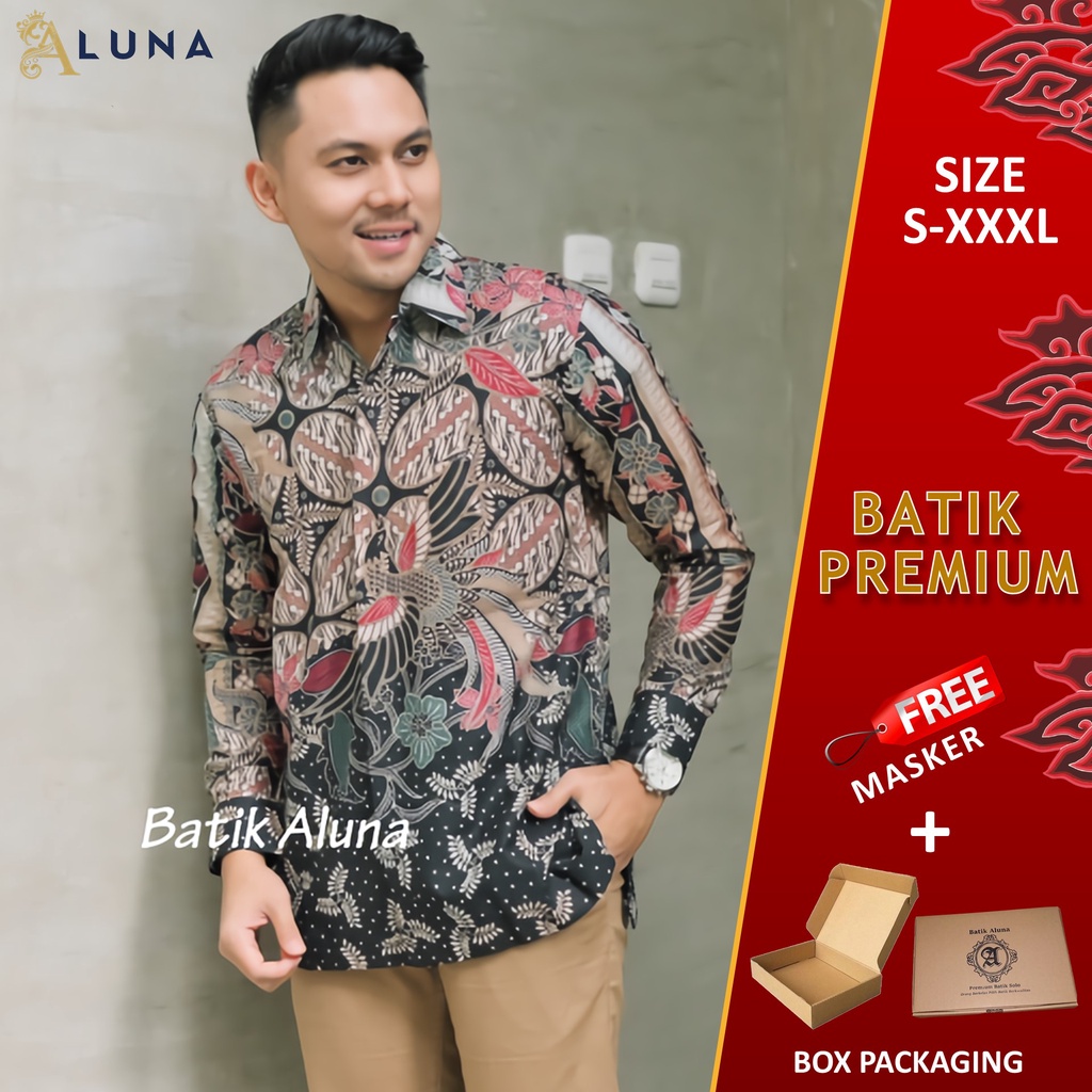 BAJU BATIK PRIA LENGAN PANJANG KEMEJA BATIK LENGAN PANJANG MODERN BATIK REGULAR PREMIUM PCW 114