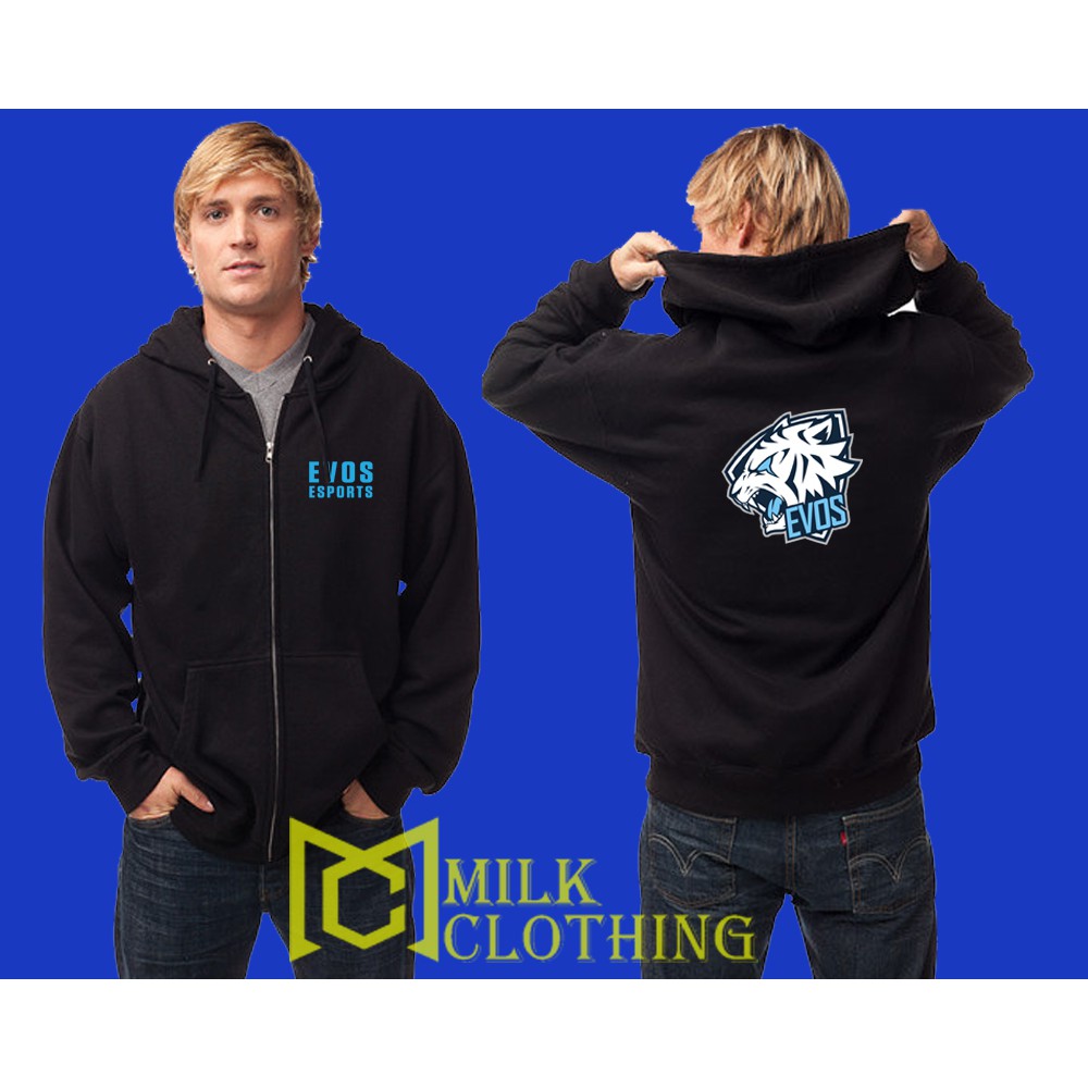 jaket Hoodie Zipper evos Ori - Milk Clothing