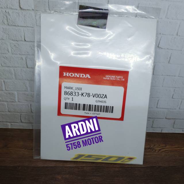 

Mark Sticker Stiker Label Logo Tulisan 150 i Ori Honda