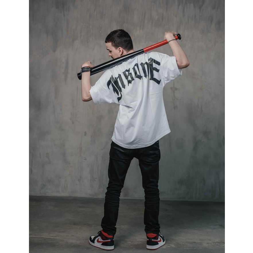 kaos oversize Hits Insane Putih combet 24s insane wardrobe