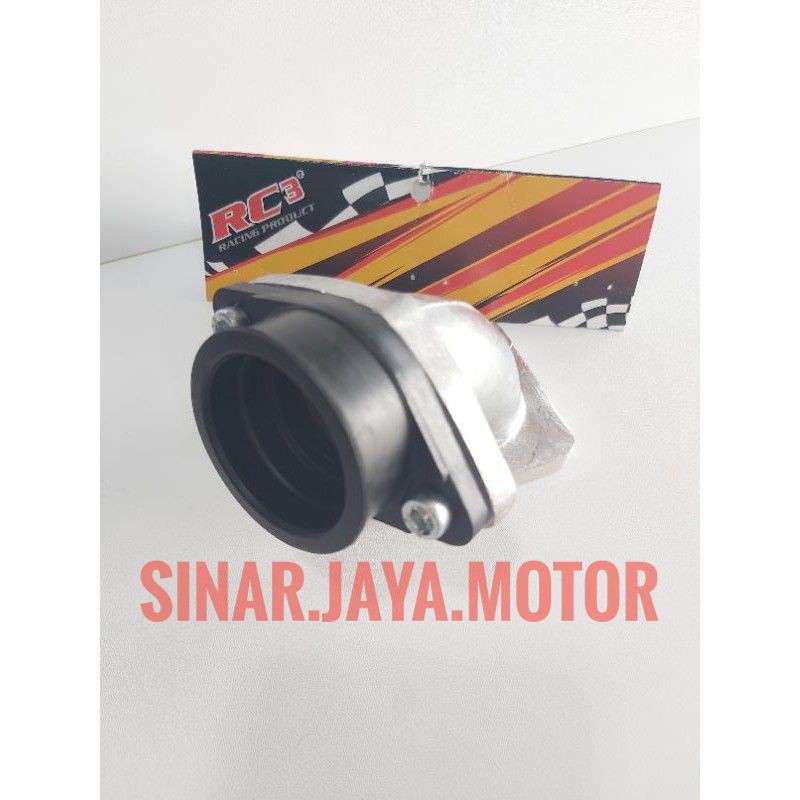 Intake miring pe 28  intek maniful karbu Rc3 model B.pro bebek metik ukuran 24 26 28.30 31.32.34