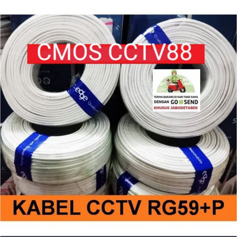 Kabel Cctv RG59 Coaxial + power panjang 50 meter