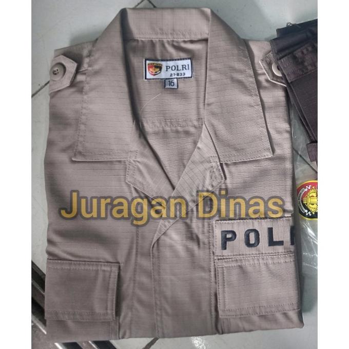 Baju PDL Jatah POLRI dril asli original pembagian DISKON