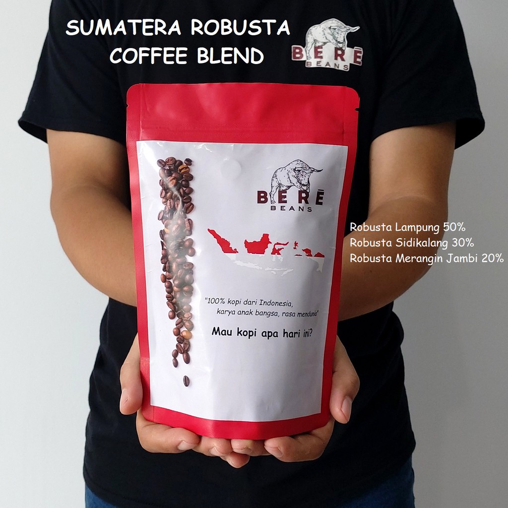 

Kopi SUMATERA ROBUSTA HOUSE BLEND Indonesia 250 GRAM By Bere Beans Biji Bubuk Coffee Bean Giling