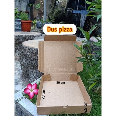 

Box Kraft Pizza Polos uk 20 x 20 / dus coklat pizza PER 10 PCS