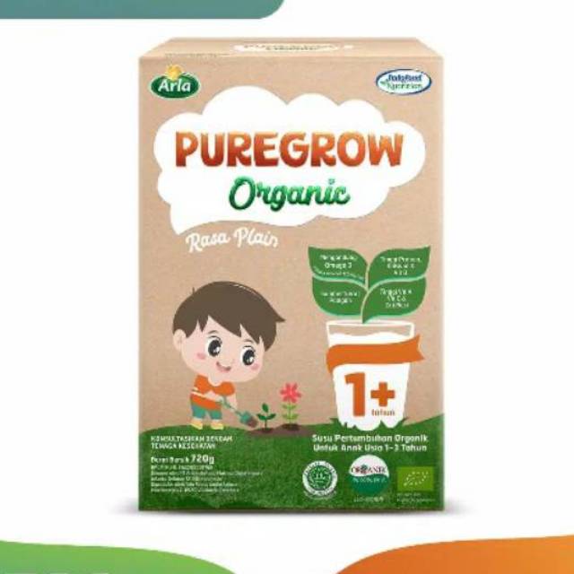 PUREGROW ORGANIC - Susu Formula Organic 1-3 tahun 720gr