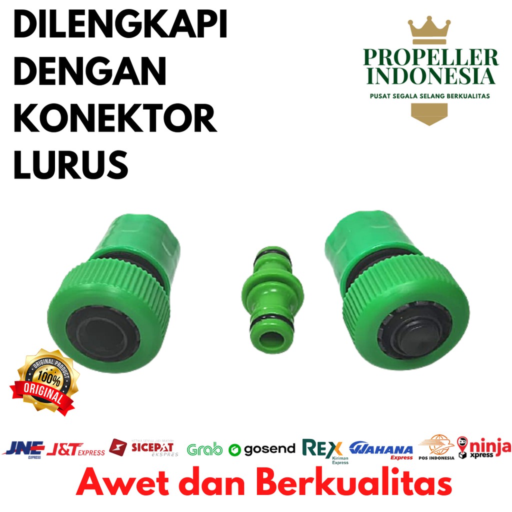 Sambungan Selang Air Paket Quick Connector Selang Konektor Lurus 3/4&quot;