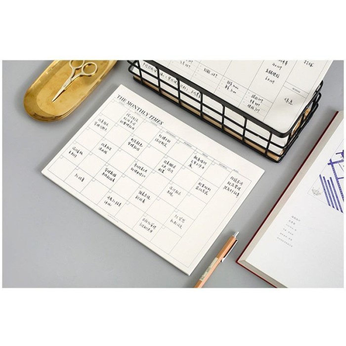

[RESTOCK] The Times Weekly Monthly Planner Memopad - Monthly