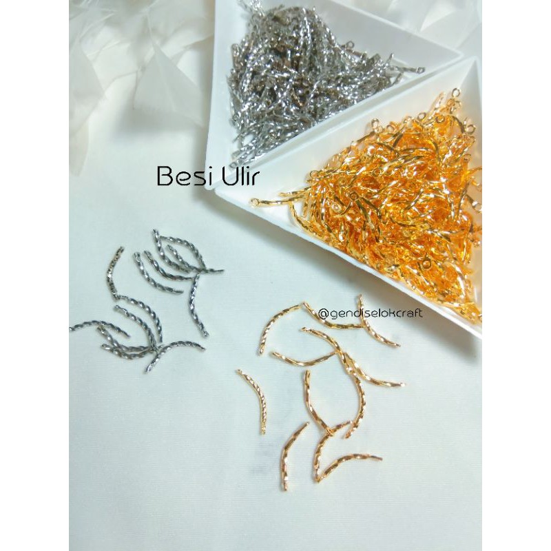 Paku Ulir  Dua Lubang silver Paku ulir gold