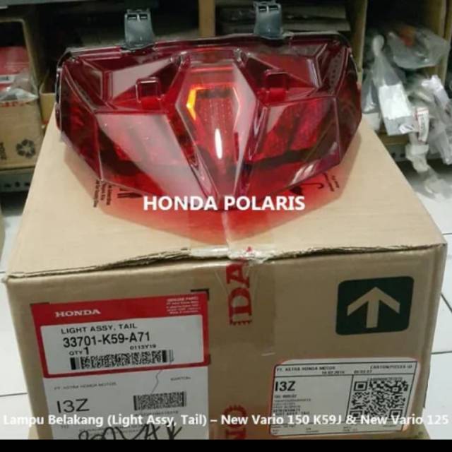 LAMPU STOP VARIO NEW 150,  VARIO 125 NEW 100%ORIGINAL AHM. LAMPU BELAKANG VARIO NEW 150, VARIO 125