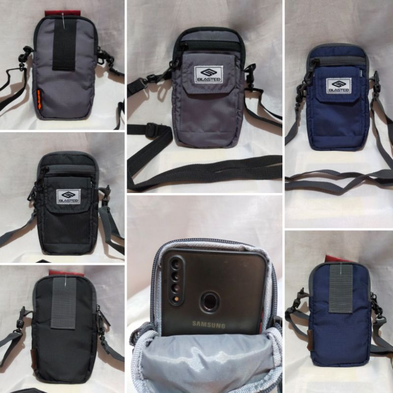 tas selempang dompet handphone - tas dompet smartphone 6 inch  Blasted  35BL67 - 35BL69 original  bisa dipasang pada ikat pinggang