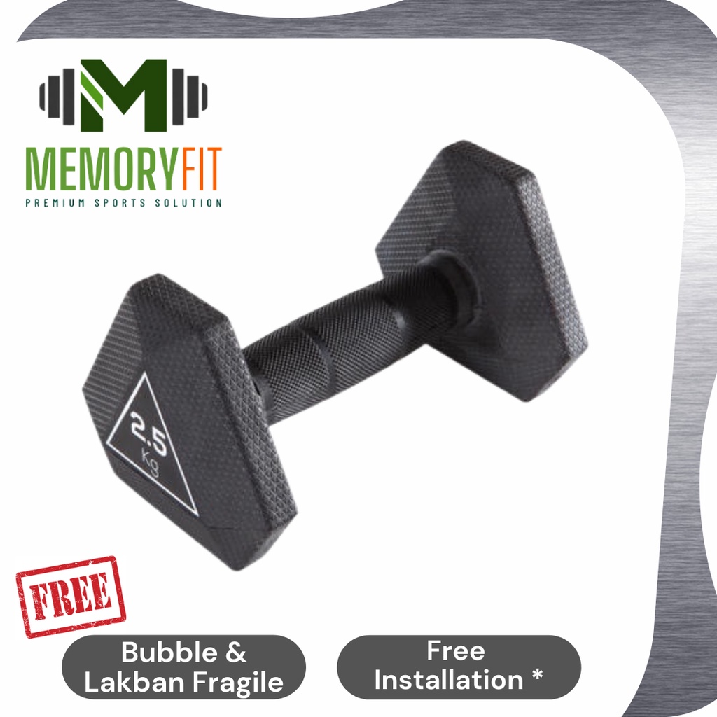 DOMYOS - HEXAGONAL 2.5KG DUMBELL / DUMBELL / BARBELL