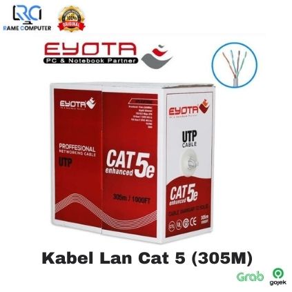 1 BOX 305M KABEL LAN UTP INDOOR Eyota Cat5E / CAT5