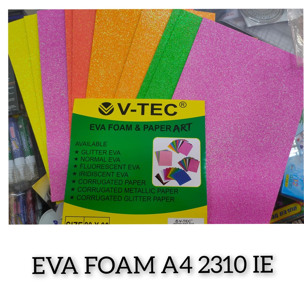 

busa glitter a4 isi 10 lembar neon vtec kodevt 2310 ie