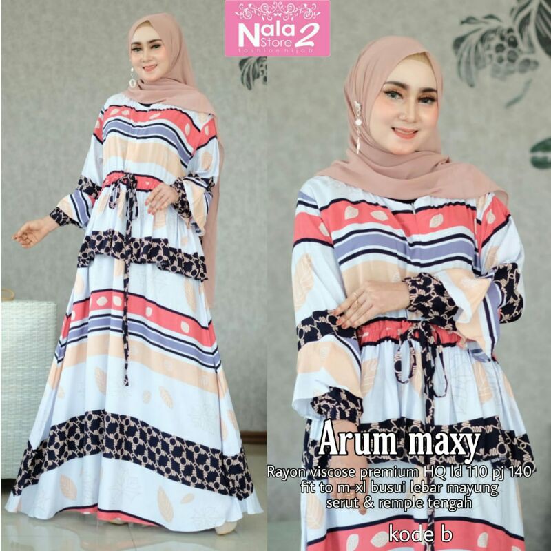 Arum Maxy Dress Maxy Maxy Dress Gamis Gamis Muslim Fashion Wanita Fashion Muslim Maxy Arum Shopee Indonesia