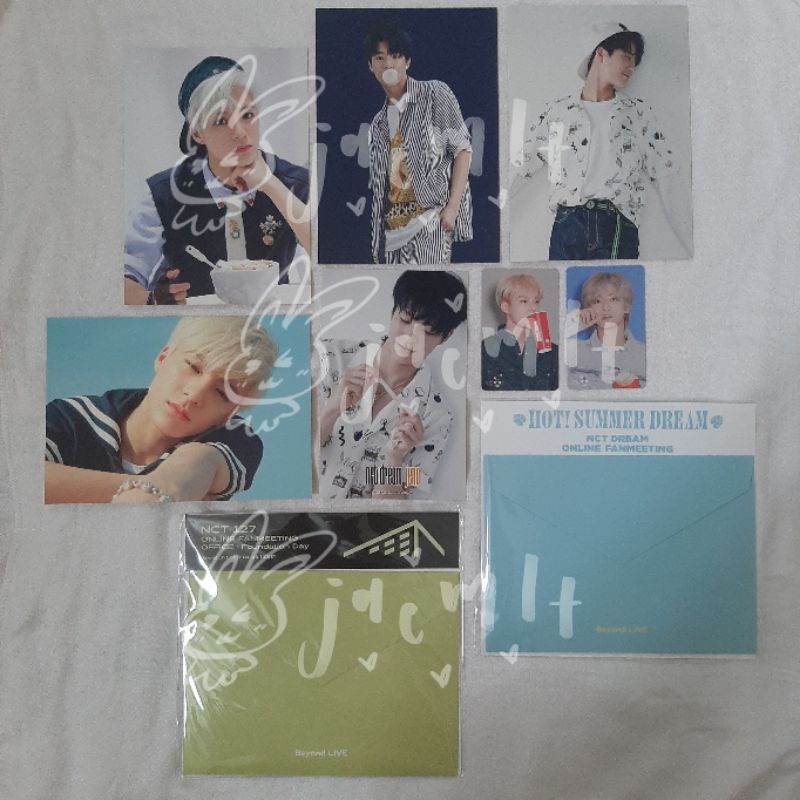 NCT DREAM 127 JENO JAEMIN TAEYONG GOODS (WE BOOM CASHBEE, CHEWING GUM & WE YOUNG POSTCARD SET + 4X6 